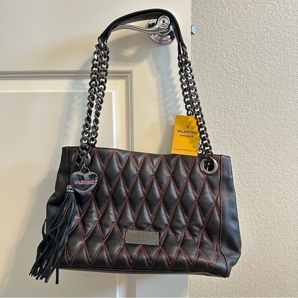 Valentino Quilted Shoulder Hobo Bag - Picture 1 of 8